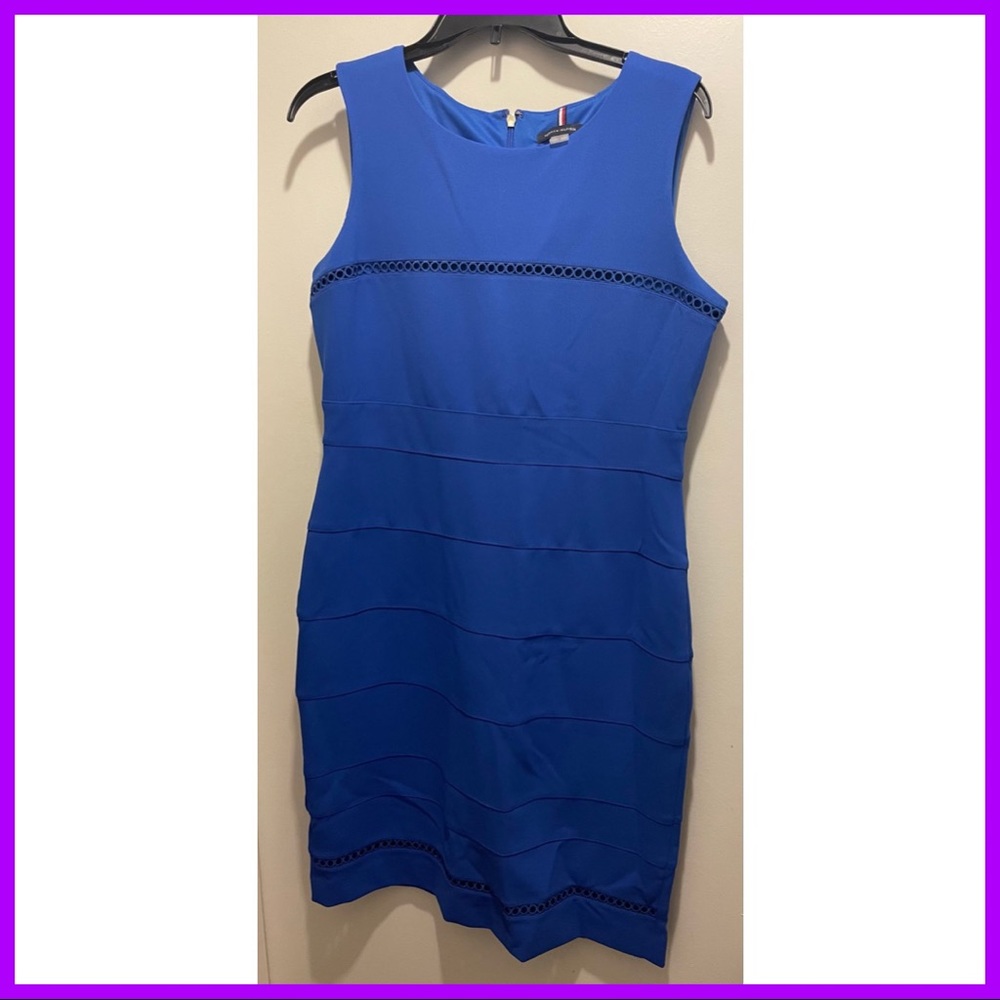 Brand new! Size 12 Blue Tommy Hilfiger fitted dress